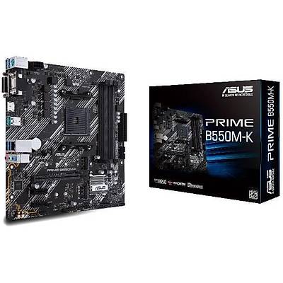 ASUS PRIME B550M-K AMD B550 AM4 DDR4 4400 HDMI DVI VGA ift M2 USB3.2 mATX PCIe 4.0 ECC RAM Destei