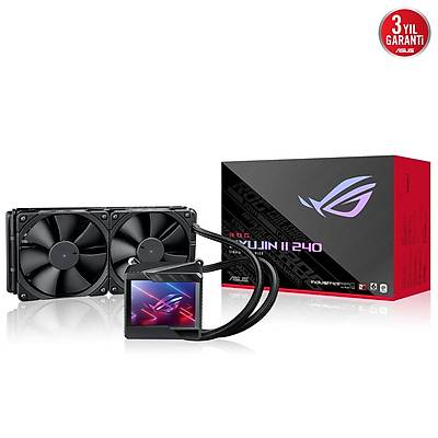 ASUS ROG RYUJIN 240 OLED AURA SYNC RGB 2X NOCTUA IPPC 2 PWM 120MM FAN SIVI CPU SOUTUCUSU