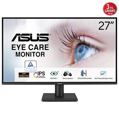 ASUS VA27AQ 27 inc 2K IPS 2560x1440 1ms 75Hz �ER�EVES�Z D���K MAV� I�IK MON�T�R