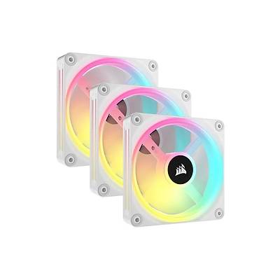 CORSAIR FAN - CO-9051002-WW iCUE LINK QX120 RGB 120mm 3*PWM PC Fans Starter Kit with iCUE LINK System Hub White