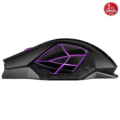 ASUS ROG SPATHA KABLOLU/KABLOSUZ MMO OYUNCU MOUSE ROG MICRO SWITCH 12 TU 18000 DPI LAZER SENSR AURA SYNC RGB
