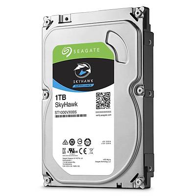 SEAGATE ST1000VX005 3.5" 1TB Sata3 64MB 5900RPM Skyhawk Serisi Gvenlik Cihazlar Uyumlu