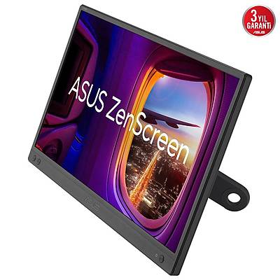 ASUS ZENSCREEN MB166CR 15 6INCH TASINABILIR USB MONITOR IPS 1920x1080 5MS USB-C 3YIL MAT EKRAN USB-C to A ADAPTOR DUSUK MAVI ISIK Monit�r