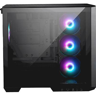 MSI MAG PANO M100R PZ Temperli Cam 3x120mm 1x120mm ARGB Fan  650W Bronz mATX Panoramik Bilgisayar Kasas�