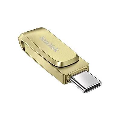 SANDISK SDDDC4-128G-G46GD 128GB Ultra Dual Drive Luxe USB3.2 Gen1 Type-C Flash Bellek Gold