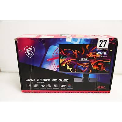 MSI 26.5? MPG 271QRX QD-OLED 2560x1440 (WQHD) 16:9 FLAT QD-OLED 360HZ 0.03MS ADAPTIVE-SYNC GAMING MONITOR