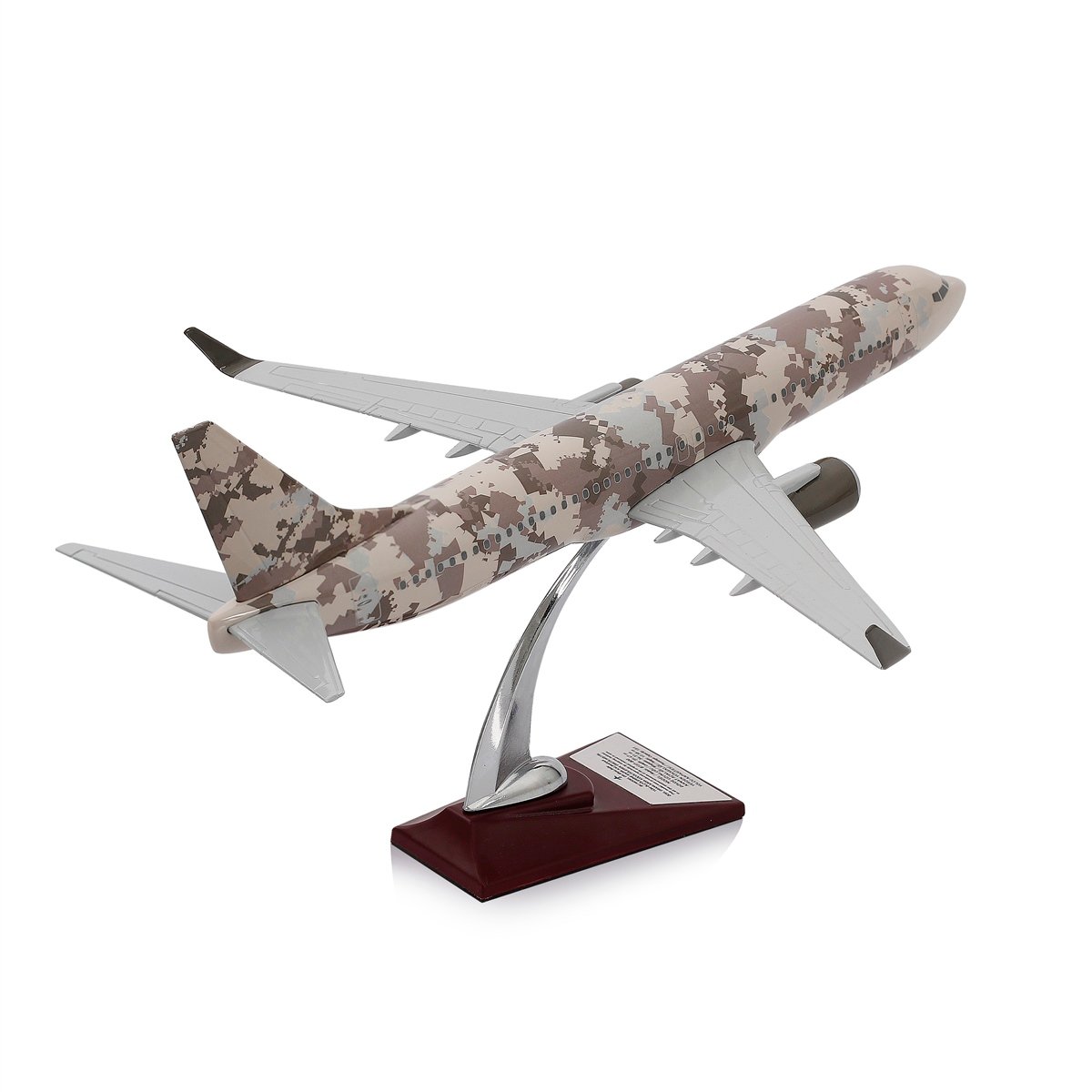 Maket Uçak - Boeing 737-800 1/100 - ASKERİ KAMUFLAJ ÖZEL TASARIM Model Uçak
