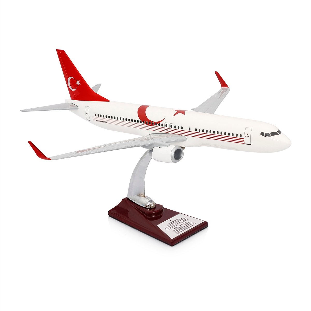 Maket Uçak - Boeing 737-800 1/100 - TÜRKİYE ÖZEL TASARIMLI Model Uçak, Model B