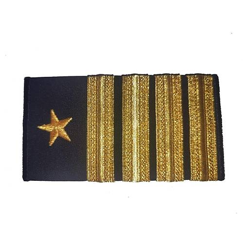 Apolet 4 Sırma Yıldızlı Gold