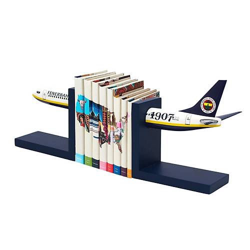 Boeing 737-800 1/100 �l�ek Fenerbah�e Lisansl� Sar� Lacivert Kitap Deste�i