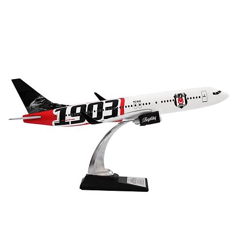 Boeing 737-800 1/100 �l�ek Be�ikta� Lisansl� 1903 Logolu Maket U�ak