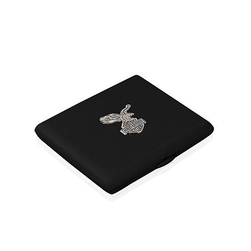 Siyah Harley-Davidson Metal Sigara Tabakas�