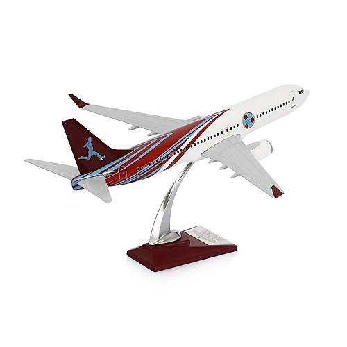 Maket U�ak - Boeing 737-800 1/100 - BORDO MAV� TARAFTAR �zel Tasar�m Model U�ak