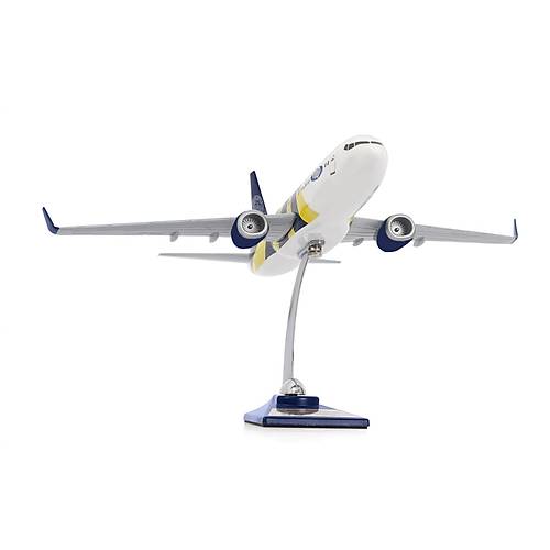 Boeing 737-800 1/100 �l�ek Fenerbah�e Lisansl� Sar� Lacivert Tasar�m Maket U�ak