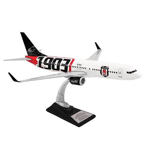 Boeing 737-800 1/100 �l�ek Be�ikta� Lisansl� 1903 Logolu Maket U�ak