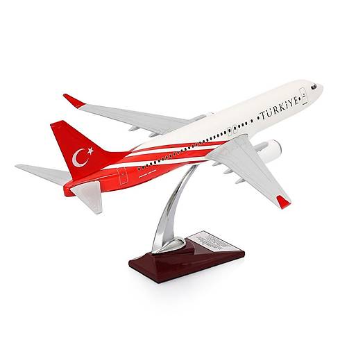 Maket U�ak - Boeing 737-800 1/100 - T�RK�YE �zel Tasar�ml� U�ak Model F