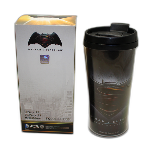 Batman v Superman S�zd�rmaz Kapakl� Termos Bardak / Mug