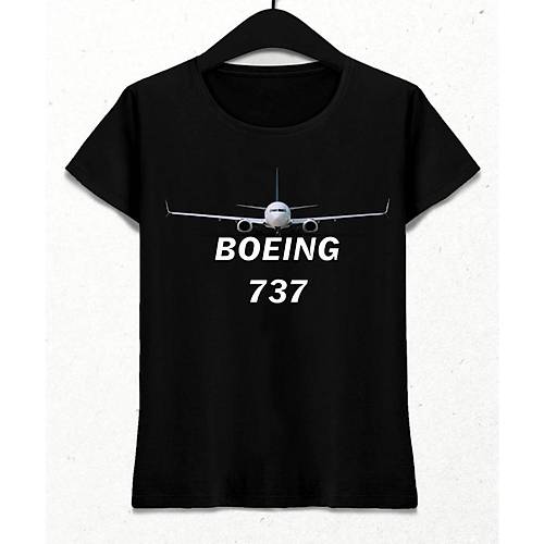 BOEING 737 Baskýlý T-shirt