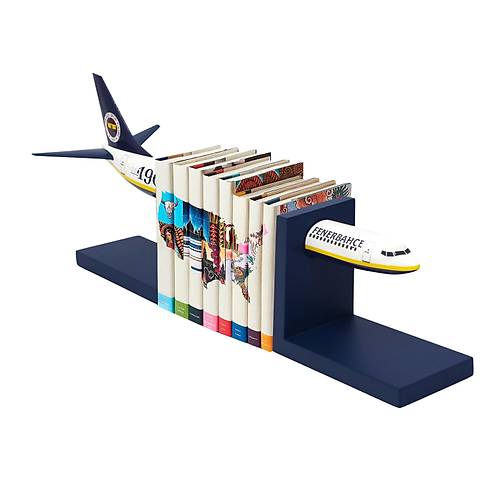 Boeing 737-800 1/100 �l�ek Fenerbah�e Lisansl� Sar� Lacivert Kitap Deste�i