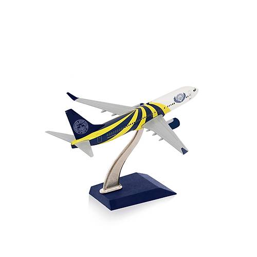 Boeing 737-800 1/250 �l�ek Fenerbah�e Lisansl� Sar� Lacivert Tasar�m Maket U�ak