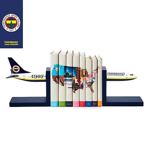Boeing 737-800 1/100 �l�ek Fenerbah�e Lisansl� Sar� Lacivert Kitap Deste�i
