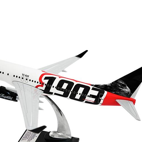 Boeing 737-800 1/100 �l�ek Be�ikta� Lisansl� 1903 Logolu Maket U�ak
