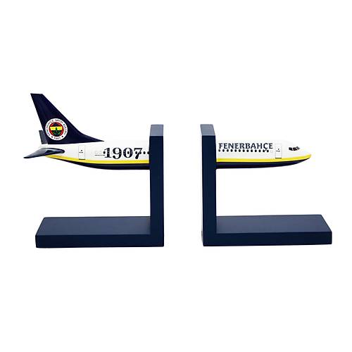 Boeing 737-800 1/100 �l�ek Fenerbah�e Lisansl� Sar� Lacivert Kitap Deste�i