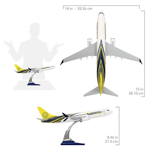 Boeing 737-800 1/100 �l�ek Fenerbah�e Lisansl� Tasar�m Maket U�ak