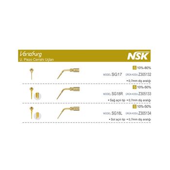 NSK VarioSurg Extraction Kök Çıkarma Uçları