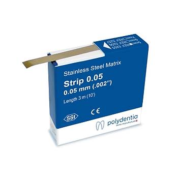 Polydentia elik Strip Matris Band 0,05 mm