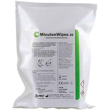 Alpro MinutenWipes Alkoll Dezenfektan Mendil Refil 100 L