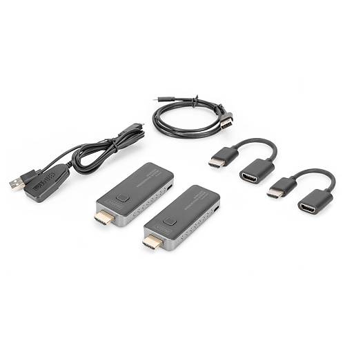 Digitus HDMI Tak-�al��t�r Kablosuz G�r�nt� Aktar�c� Full HD 50 metre - 16 vericiyle �al��abilir