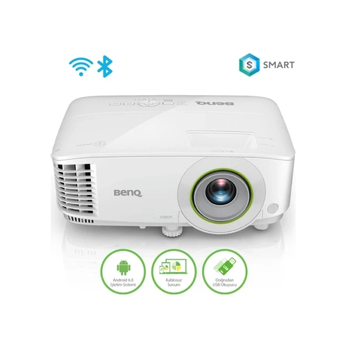 BenQ EW600 Android Tabanl Kablosuz USB Okuyuculu WXGA Projeksiyon