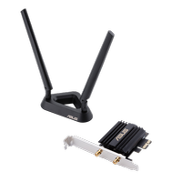 ASUS PCE-AX58BT Çift Bant PCI-E Wi-Fi Adaptörü WiFi 6 (802.11ax), Bluetooth® 5.0 PCI Express, 2.4 GHz / 5 GHz