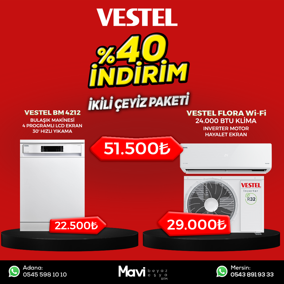 Vestel İkili Çeyiz Seti Set 04