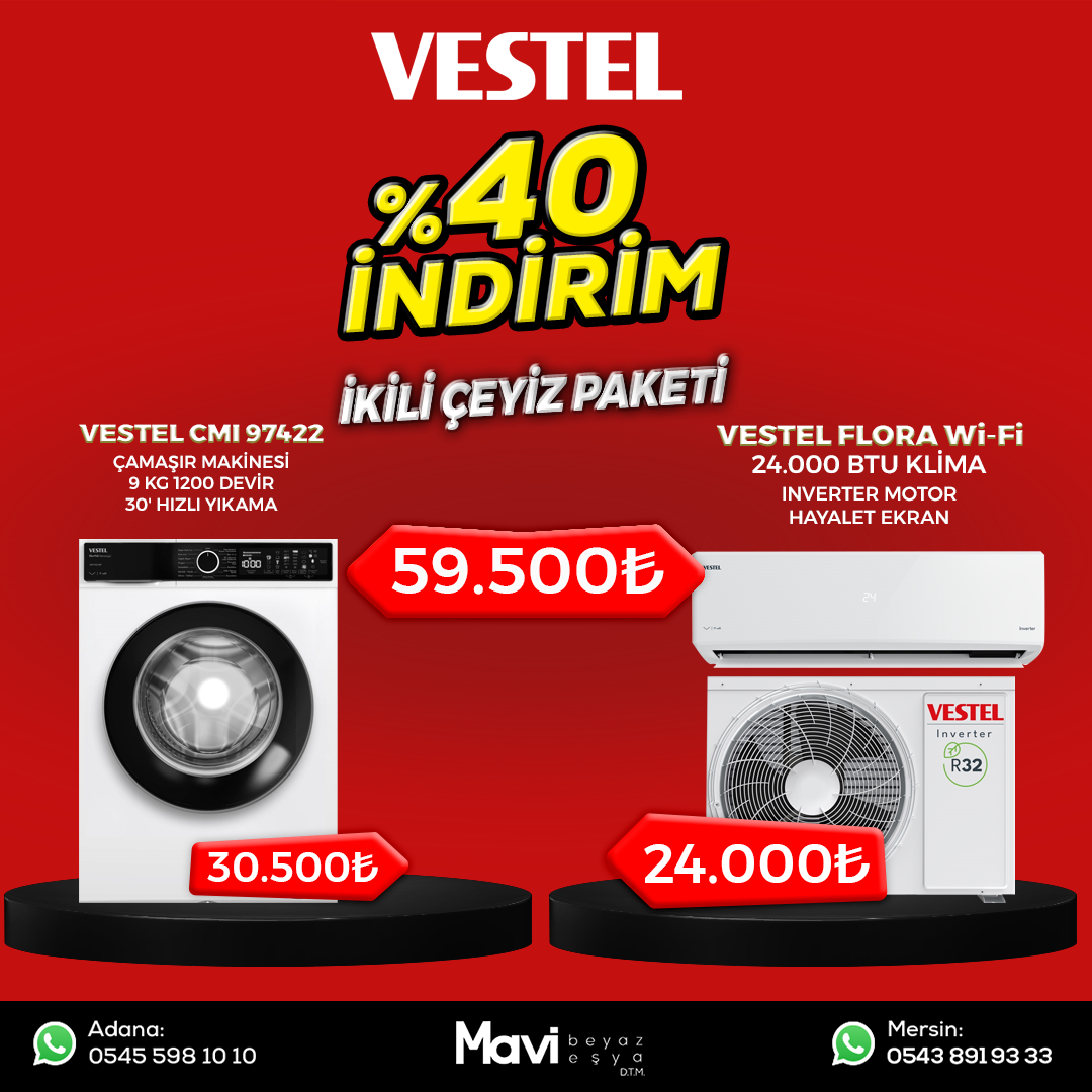 Vestel İkili Çeyiz Seti Set 05