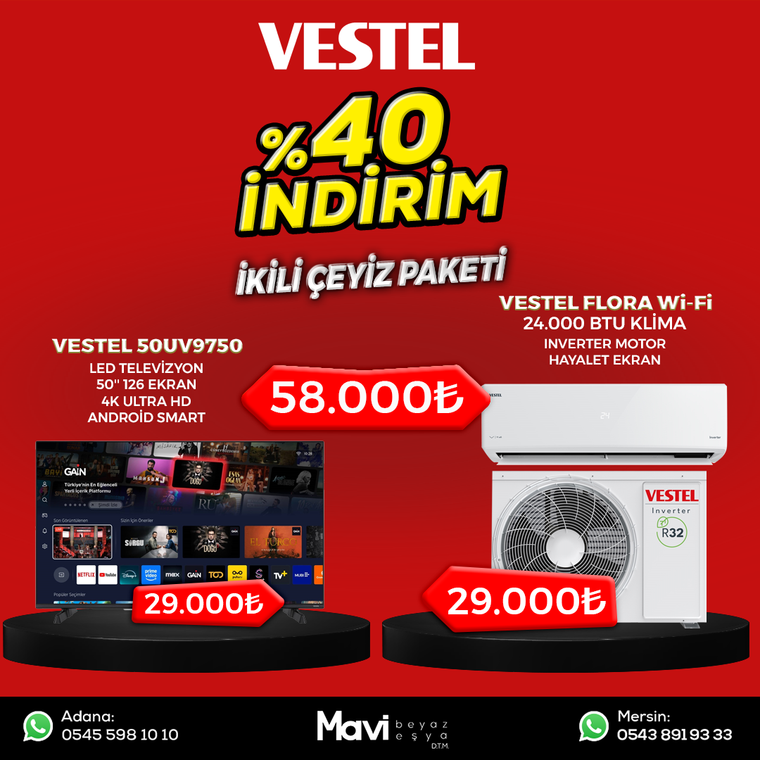 Vestel İkili Çeyiz Seti Set 03