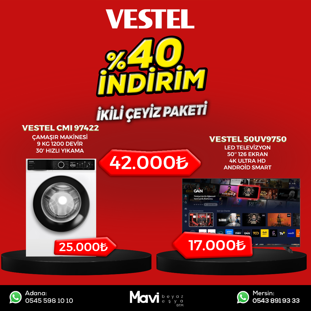 Vestel İkili Çeyiz Seti Set 17