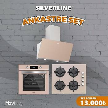 Silverline Ankastre Set Vizon Renk Cam Dijital Ekran