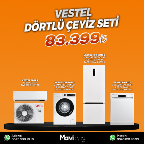 Vestel Drtl eyiz Seti Set 25