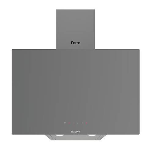 Ferre D079-SA Gri SlintArt Tek Cam Davlumbaz