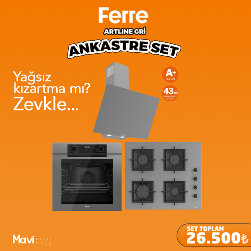Ferre Artline FryArt Gri Ankastre Set