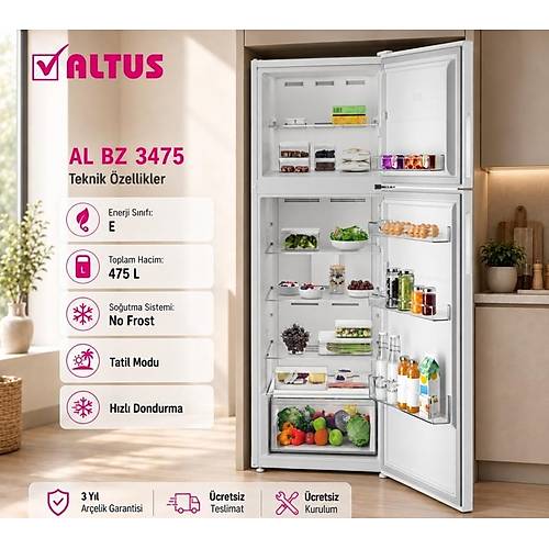 Altus AL BZ 3475 475 Lt. Nofrost Buzdolab�