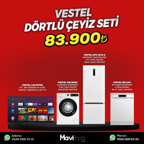 Vestel D�rtl� �eyiz Seti Set 22