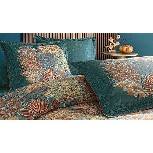 Puffy Mavro Yeil Nevresim Takm 200x220