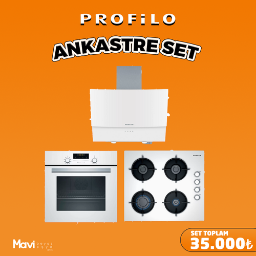 Profilo Beyaz Star Ankastre Set