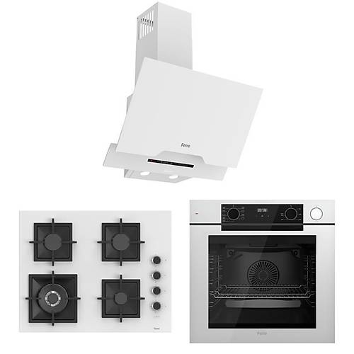 Ferre Artline Steam Beyaz Ankastre Set