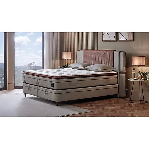 Puffy Bamboo Pedic 3'l Set 160x200 Yatak Baza Balk