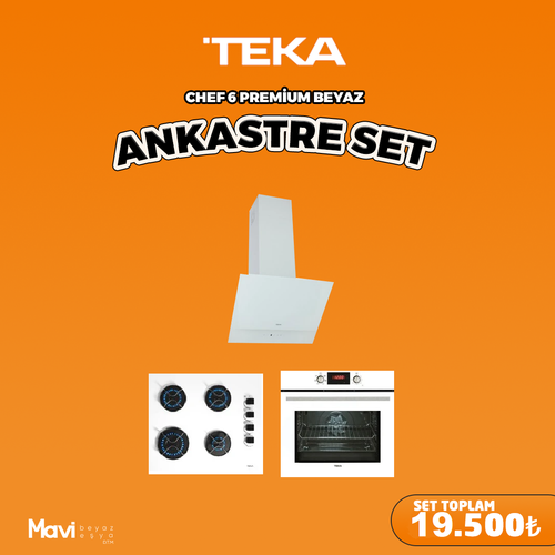 Teka Chef 6 Premium Ankastre Beyaz Set