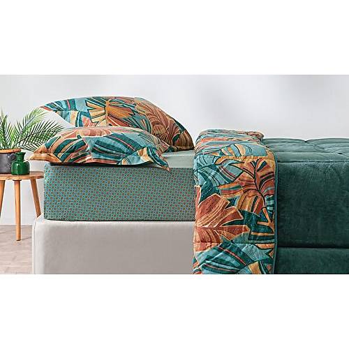 Puffy Elody Threefy Uyku Seti Petrol 195x215 ift Kiilik